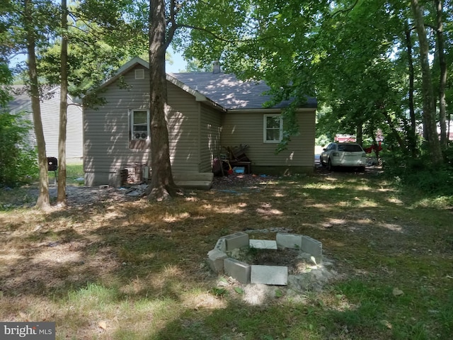 view of rear view of property