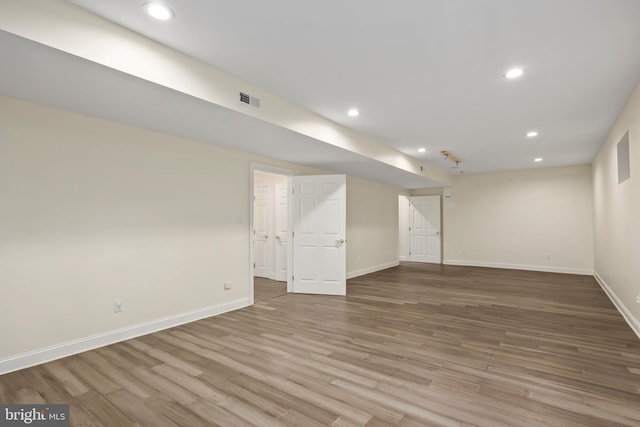 interior space featuring light hardwood / wood-style floors