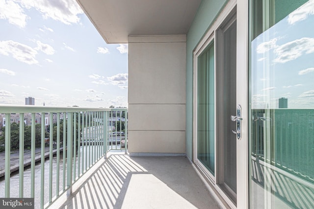 view of balcony