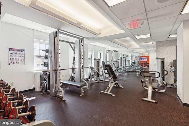 1701 Locust St Unit 1505, Philadelphia, PA 19103 - workout area featuring baseboards