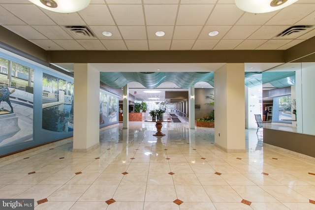 community lobby featuring visible vents