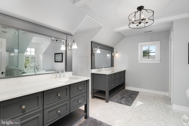 bathroom with vanity