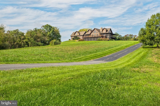 view of community with a yard