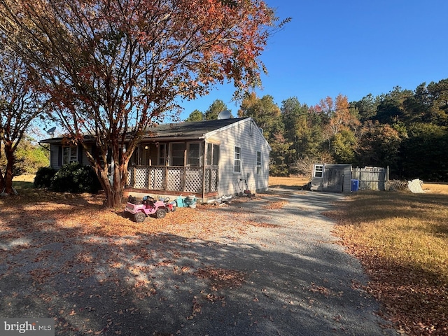 view of ranch-style home