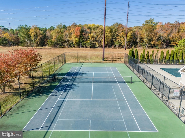 view of tennis court