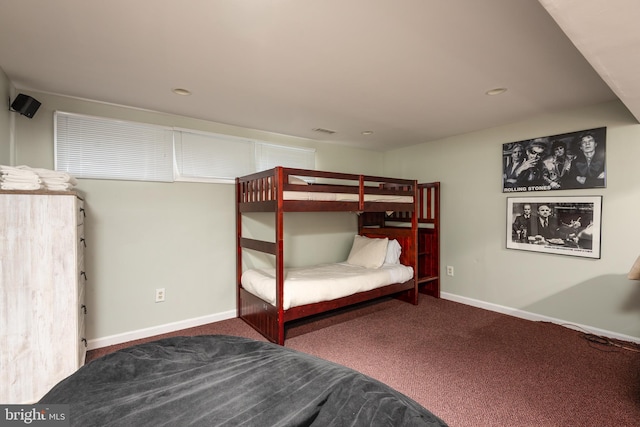 unfurnished bedroom featuring carpet