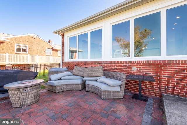 view of patio / terrace with outdoor lounge area