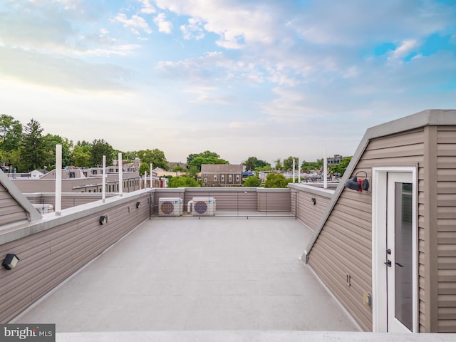 view of patio / terrace with a balcony