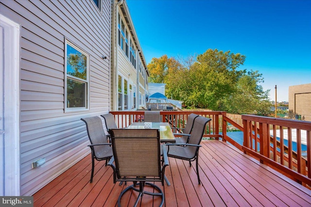 view of wooden terrace