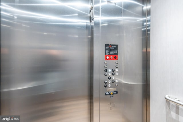interior details featuring elevator
