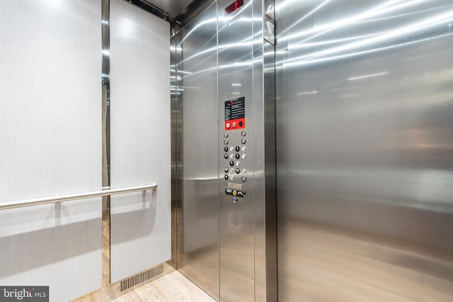 details featuring elevator