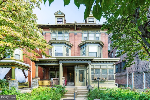 view of front of home with a porch