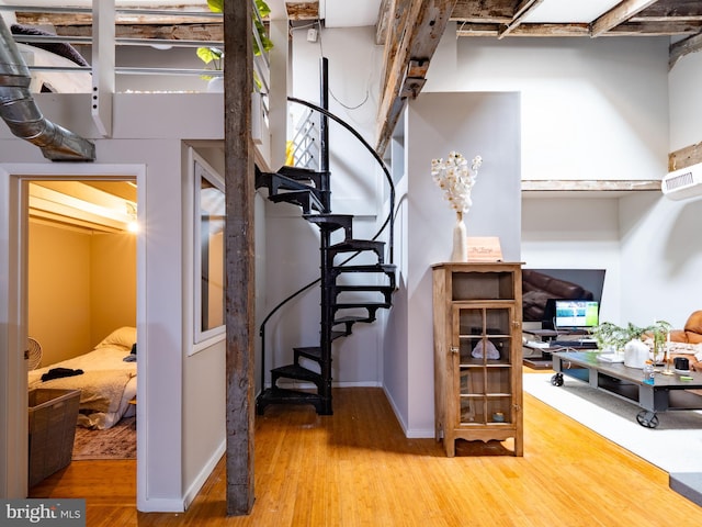 interior space featuring hardwood / wood-style flooring