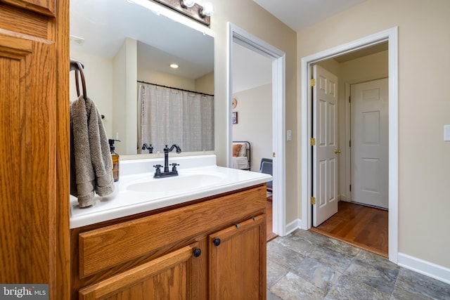 bathroom featuring vanity