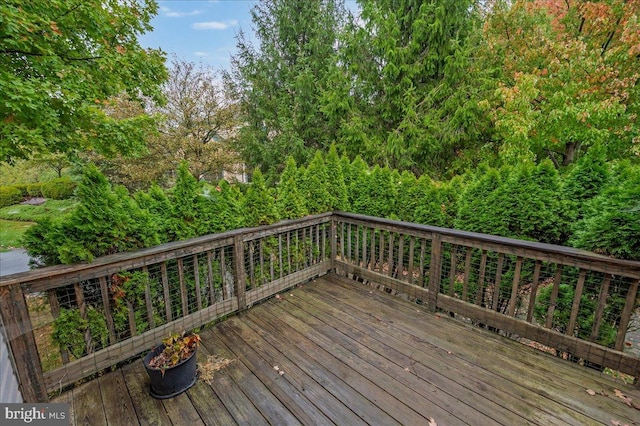 view of wooden terrace