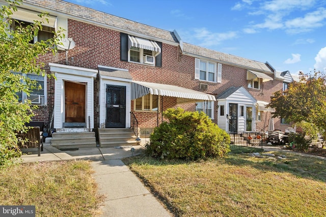 view of property with a front yard