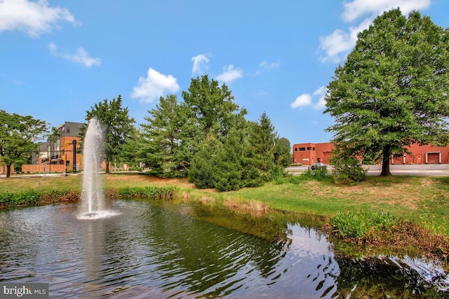 view of water feature