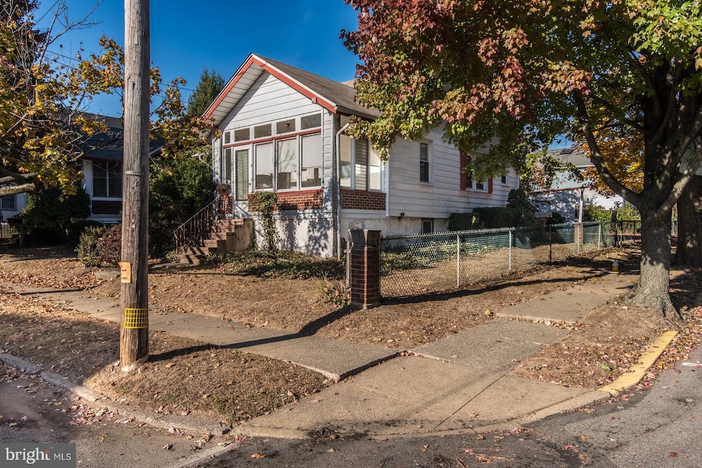 view of front of home