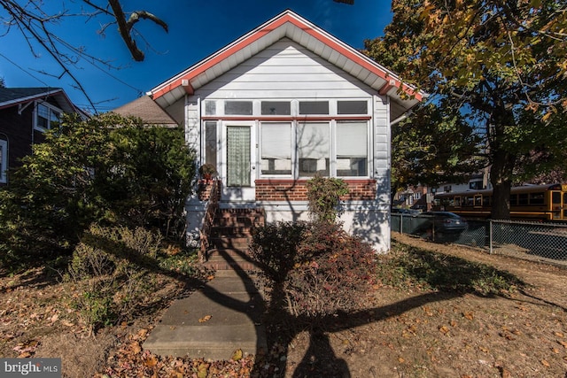 view of front of home