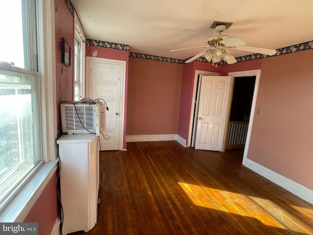 interior space featuring dark hardwood / wood-style floors