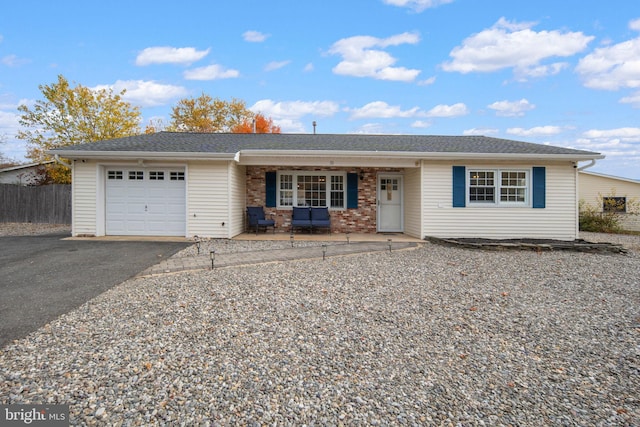 ranch-style house with a garage