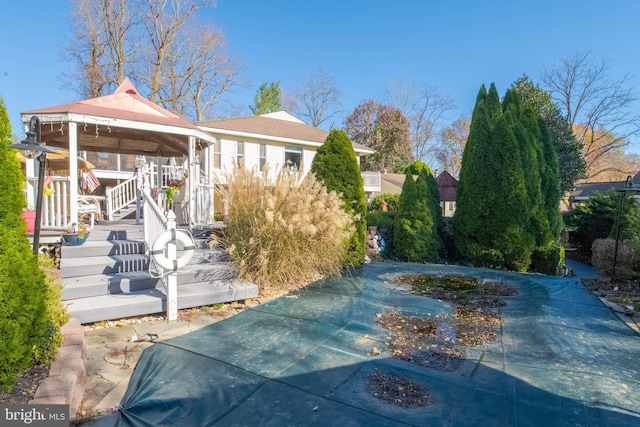 exterior space with a patio