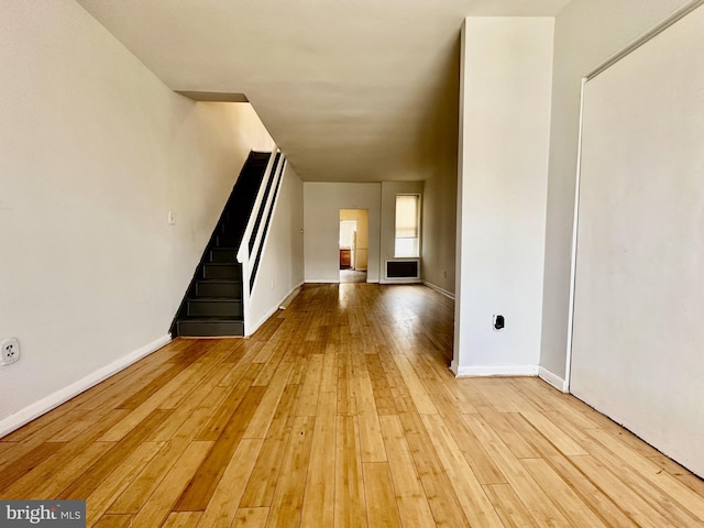 interior space featuring light hardwood / wood-style floors