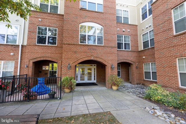 exterior space featuring a patio area and french doors