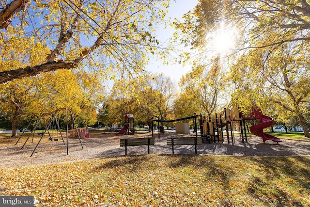 surrounding community featuring a playground