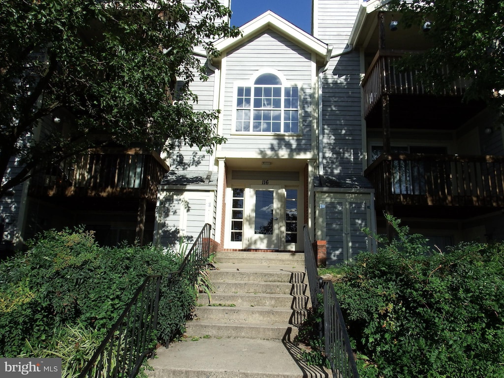 exterior space with a balcony