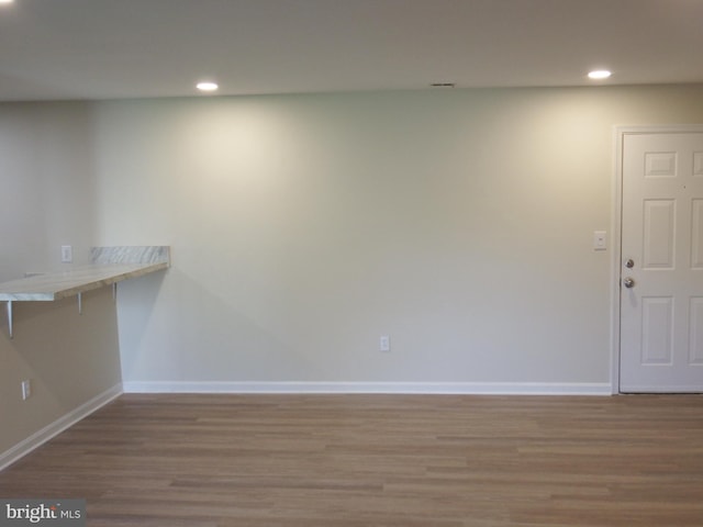 interior space featuring hardwood / wood-style flooring