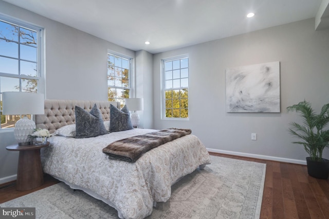 bedroom featuring wood-type flooring