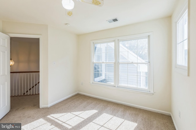 view of carpeted empty room