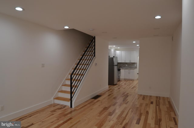 interior space featuring wood-type flooring