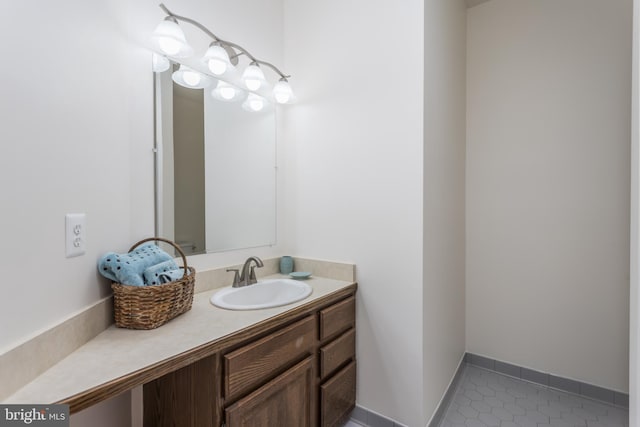 bathroom with vanity