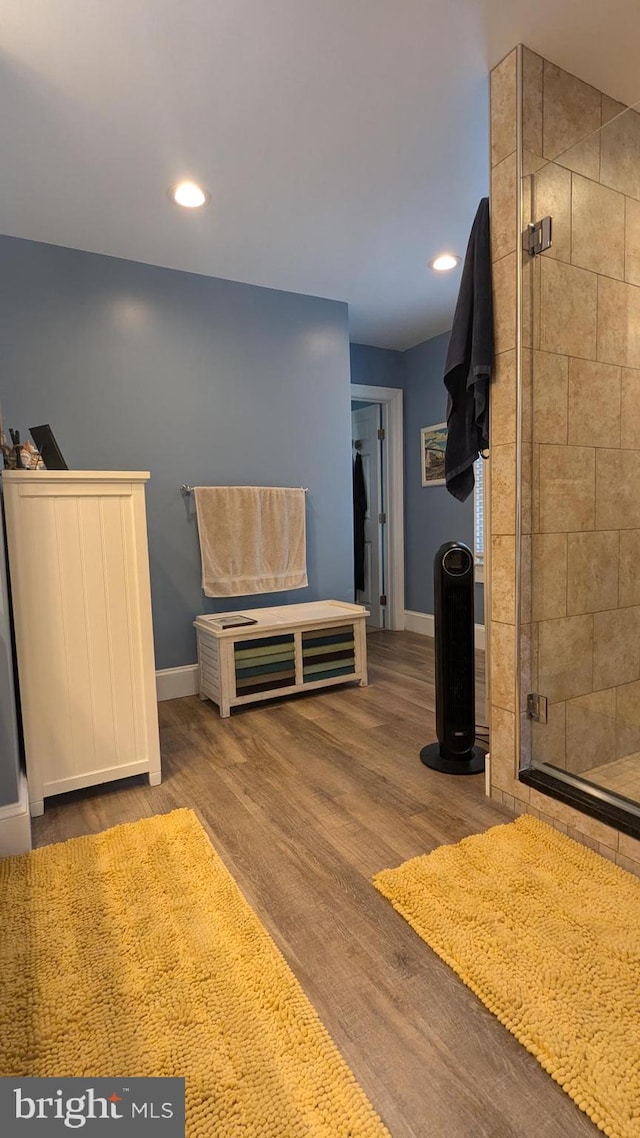 interior space featuring hardwood / wood-style floors