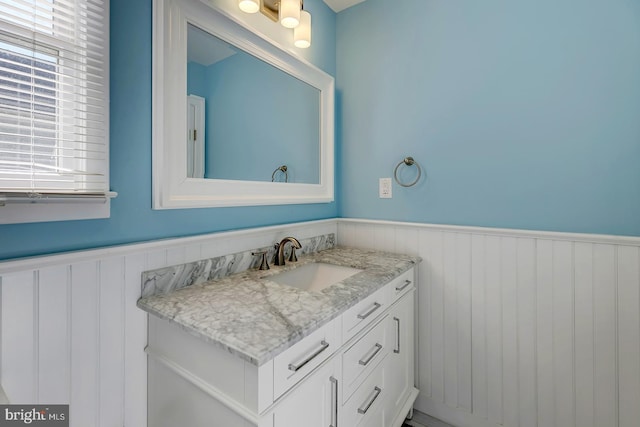 bathroom with vanity