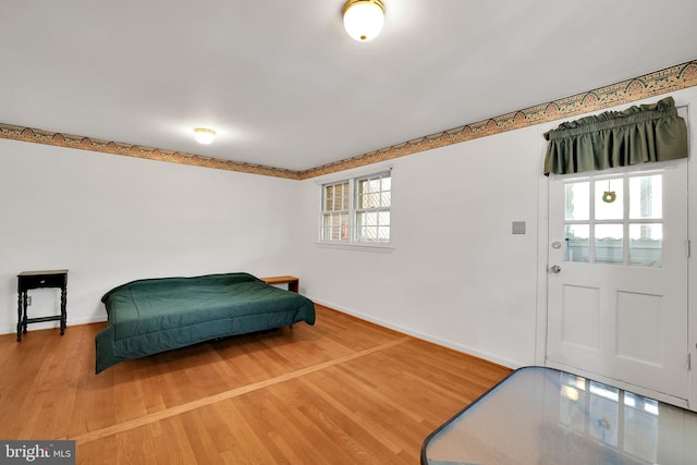 interior space featuring wood-type flooring