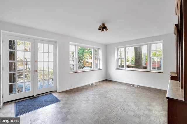 doorway featuring french doors