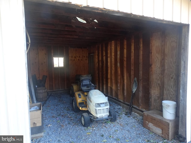 view of storage room