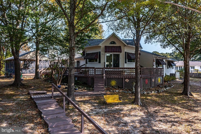 view of rear view of house