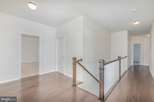 hall featuring hardwood / wood-style flooring