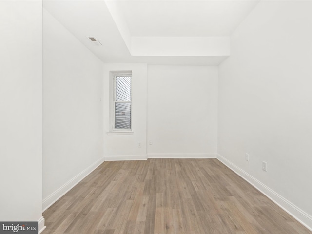 empty room featuring light hardwood / wood-style floors