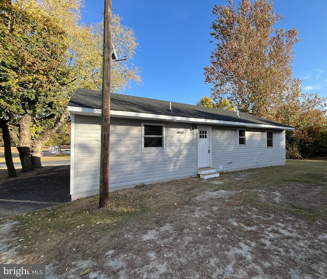 view of back of property