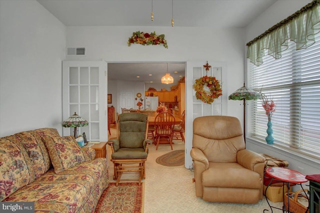 living room with a wealth of natural light