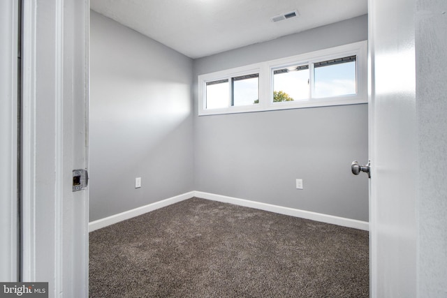 view of carpeted empty room