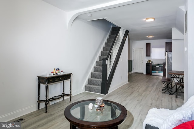 interior space featuring hardwood / wood-style flooring