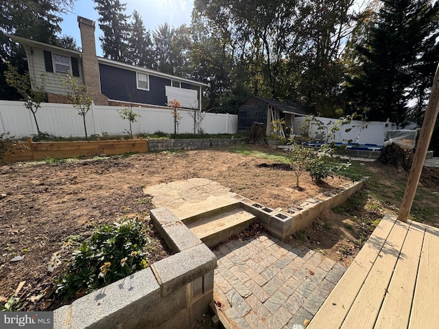 view of yard with a patio area