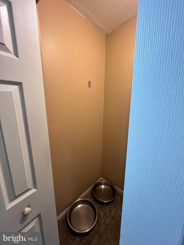 bathroom with tile patterned floors