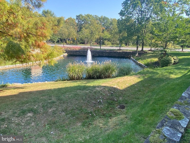 view of water feature